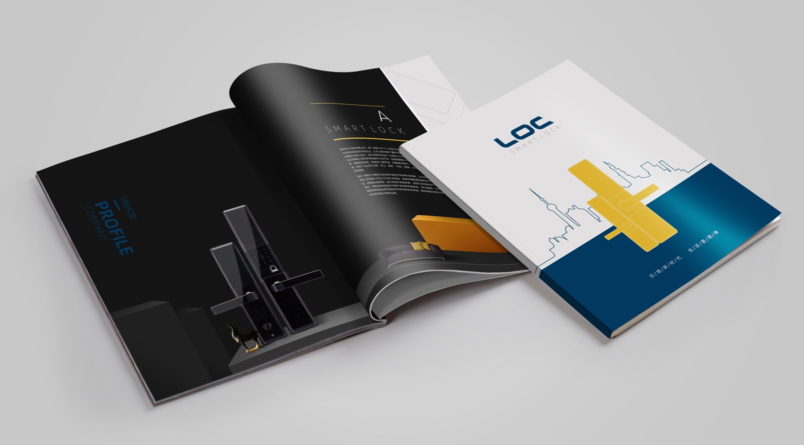 锁业公司产品画册设计