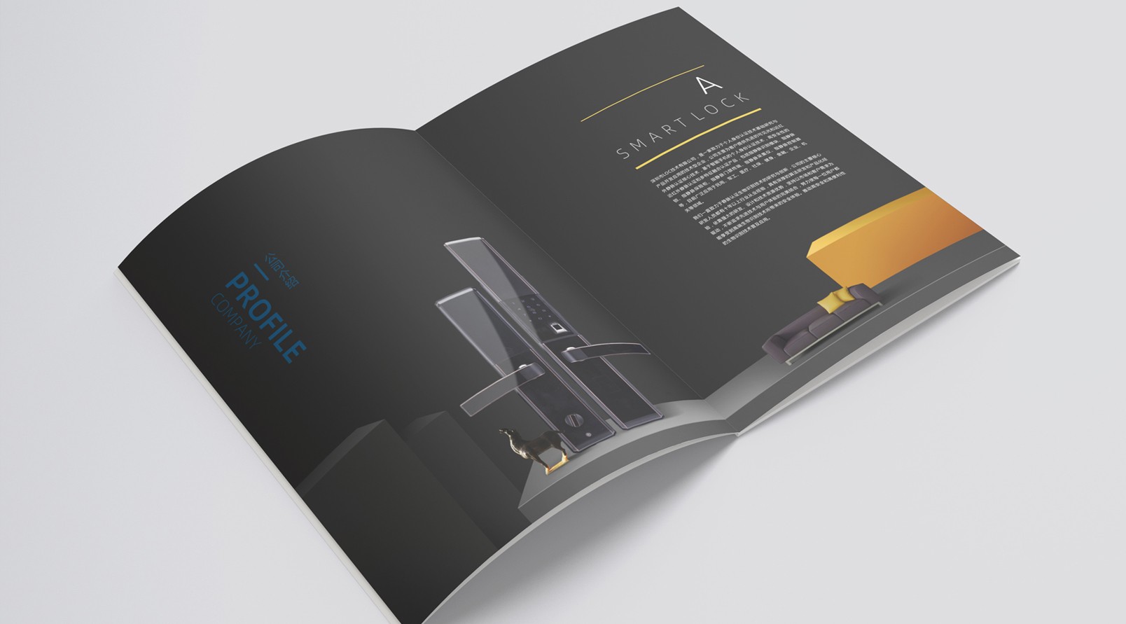 锁业公司产品画册设计