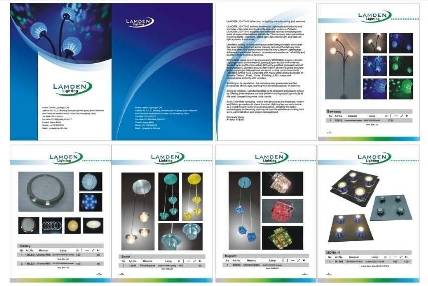 中山照明产品画册设计要点 中山照明产品画册设计要点